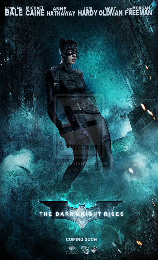 the dark knight rises catwoman poster. Mainly the popular art website